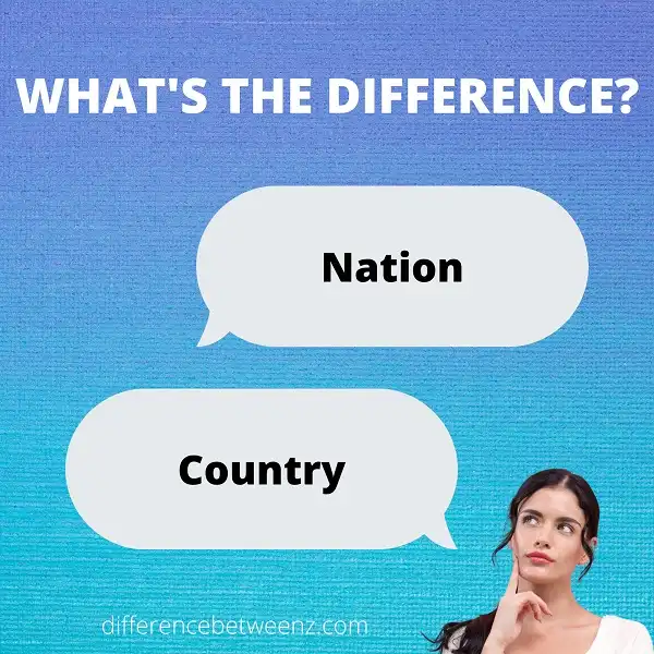 Difference between Nation and Country | Nation vs. Country
