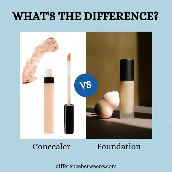Difference Between Concealer and Foundation | Concealer vs Foundation