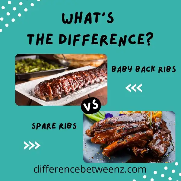Difference between Baby Back Ribs and Spare Ribs