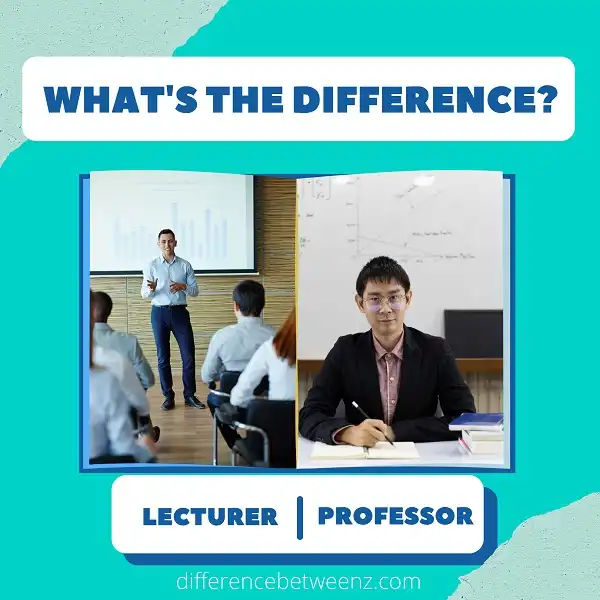 Difference between Lecturer and Professor