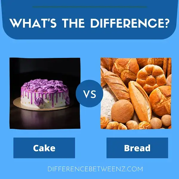 Differences between Cake and Bread