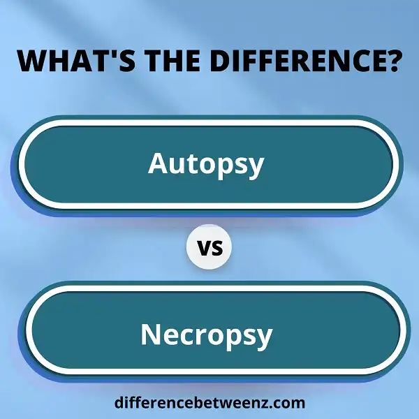 Difference between Autopsy and Necropsy | Autopsy vs Necropsy
