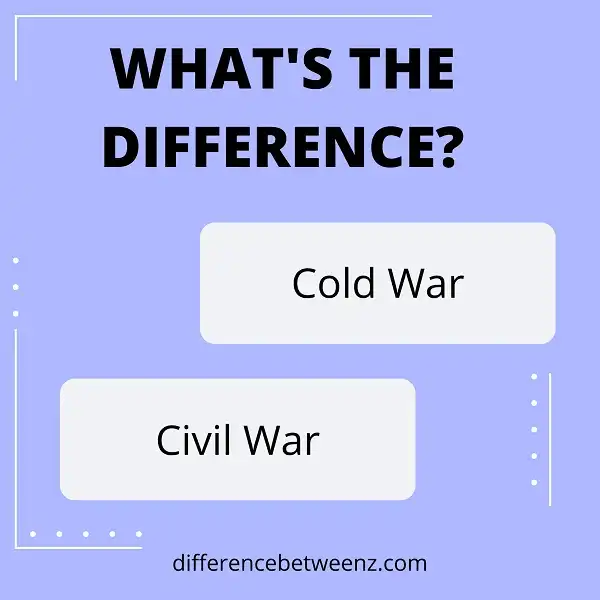 Difference between Cold War and Civil War