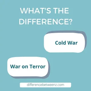 Difference between Cold War and War on Terror