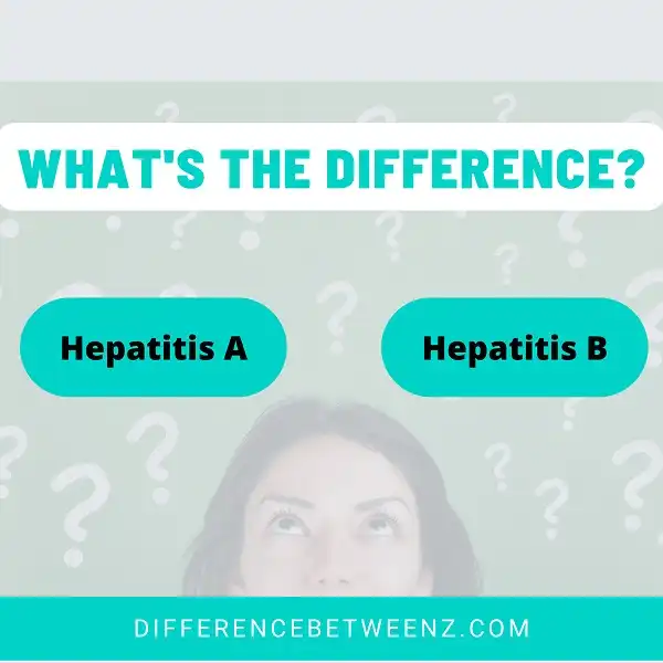 Difference between Hepatitis A and Hepatitis B | Hepatitis A vs Hepatitis B