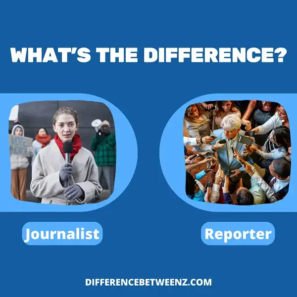 Difference between Journalist and Reporter