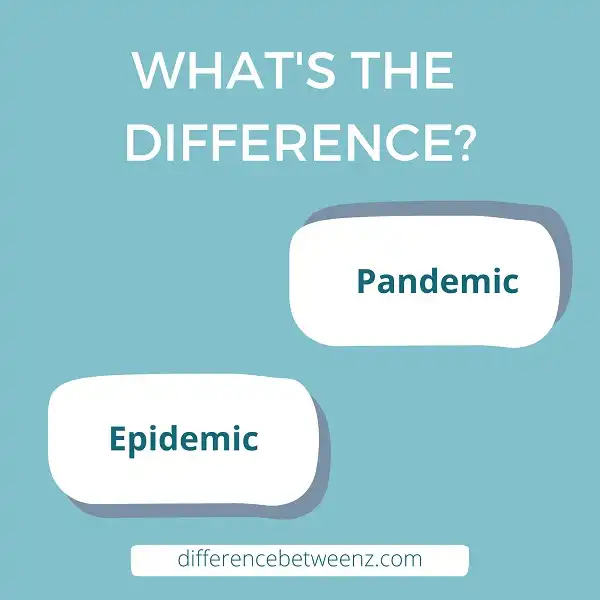 Difference between Pandemic and Epidemic | Pandemic vs Epidemic