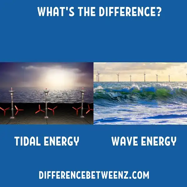 Difference between Tidal and Wave Energy