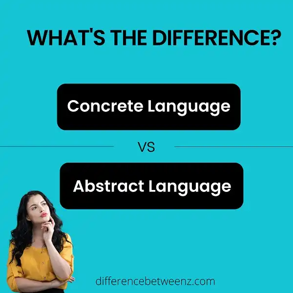 Difference between Abstract and Concrete Language | Abstract vs. Concrete Language
