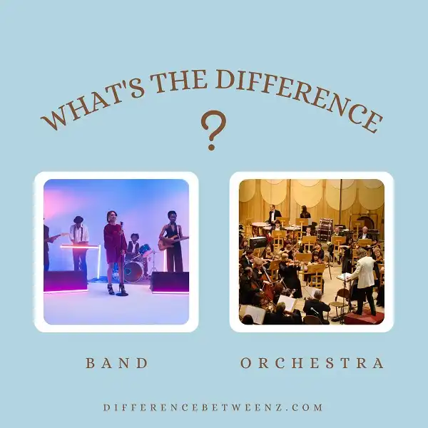 Difference between Band and Orchestra | Band vs. Orchestra