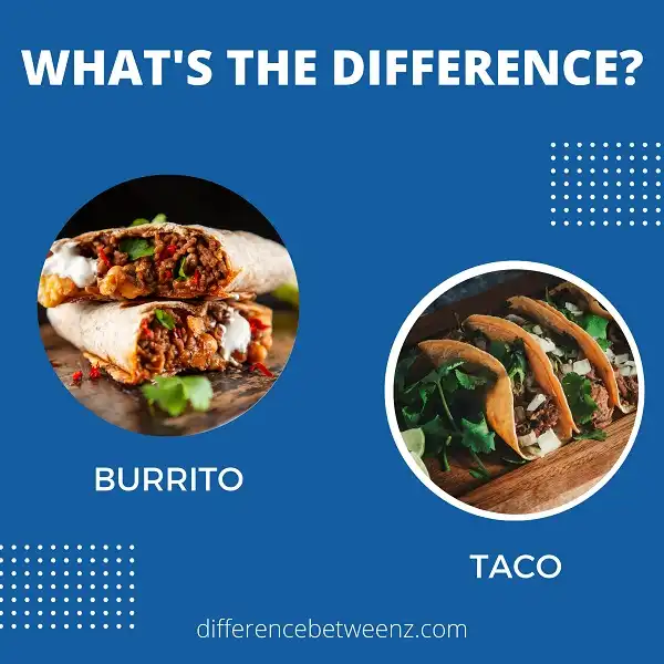 Difference between Burrito and Taco | Burrito vs. Taco