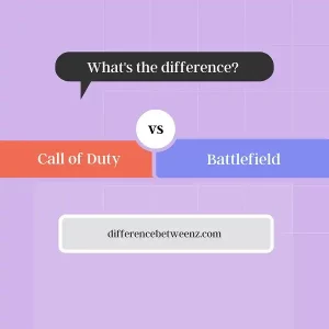 Difference between Call of Duty and Battlefield