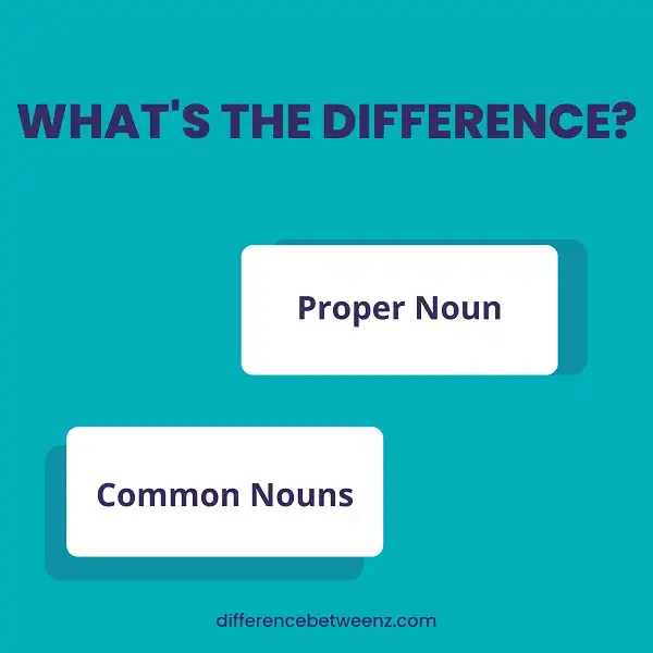 Difference between Common and Proper Nouns | Common vs. Proper Noun