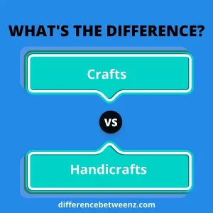 Difference between Crafts and Handicrafts