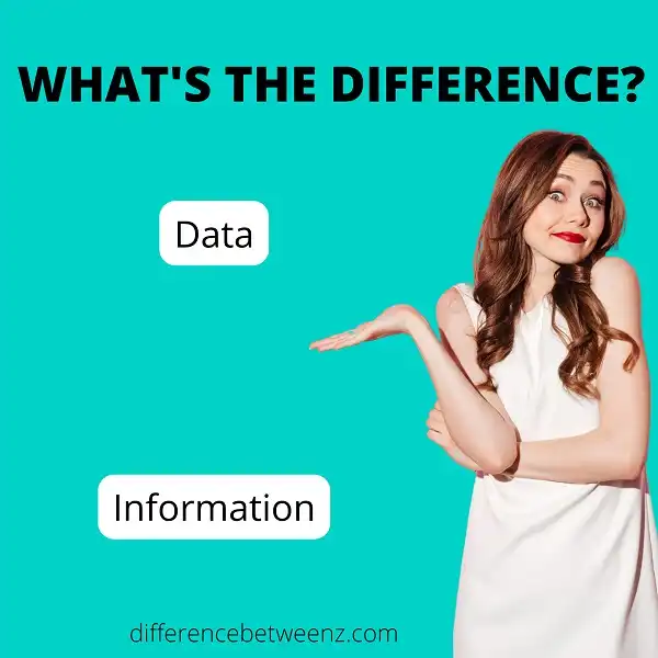 Difference between Data and Information | Data vs. Information