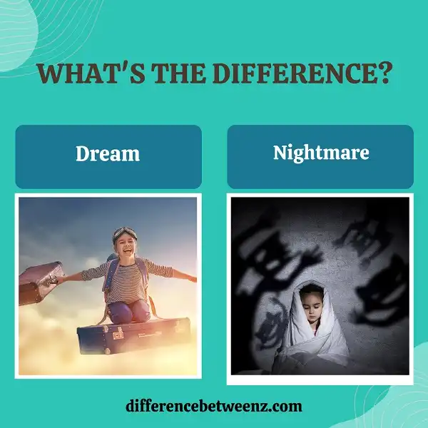 Difference between Dream and Nightmare | Dream vs. Nightmare