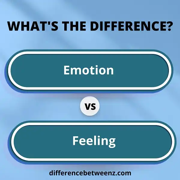 Difference between Emotion and Feeling | Emotion vs. Feeling