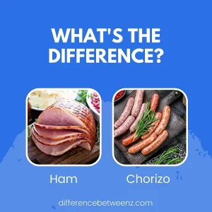 Difference between Ham and Chorizo | Ham vs. Chorizo