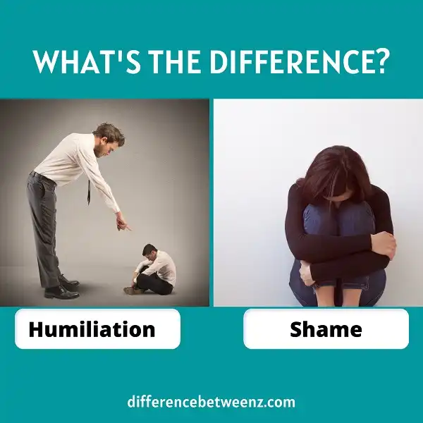 Difference between Humiliation and Shame | Humiliation vs. Shame