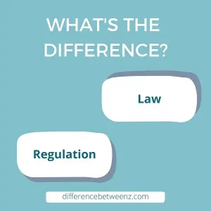 Difference between Law and Regulation