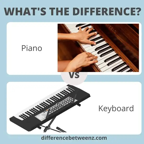 Difference between Piano and Keyboard