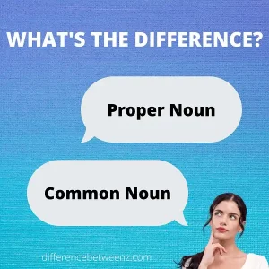 Difference between Proper Noun and Common Noun