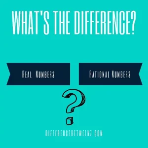 Difference between Real and Rational Numbers | Real vs Rational Numbers