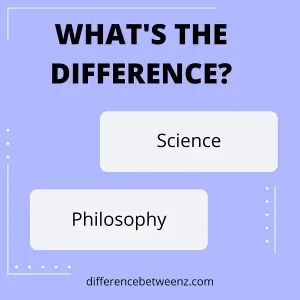 Difference between Science and Philosophy