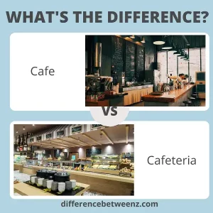 Difference between cafe and cafeteria | Cafe vs Cafeteria