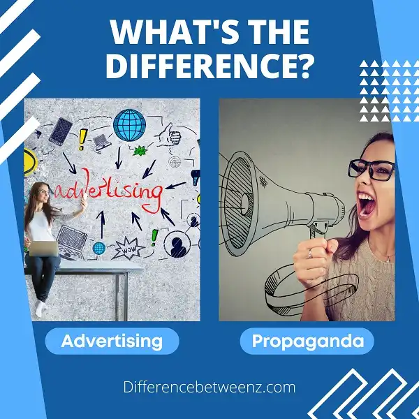 Difference between Advertising and Propaganda
