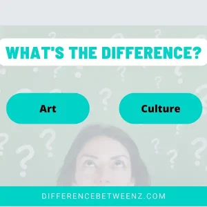 Difference between Art and Culture| Art vs. Culture
