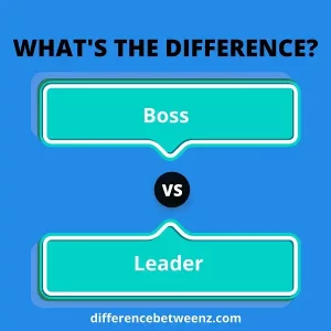 Difference between Boss and Leader