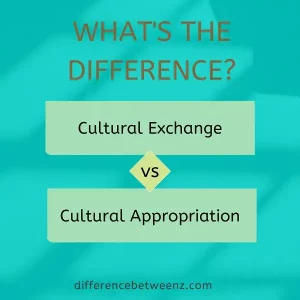 Difference between Cultural Exchange and Cultural Appropriation
