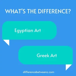 Difference between Egyptian and Greek Art