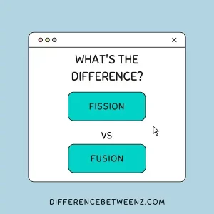 Difference between Fission and Fusion