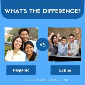 Difference between Hispanic and Latino