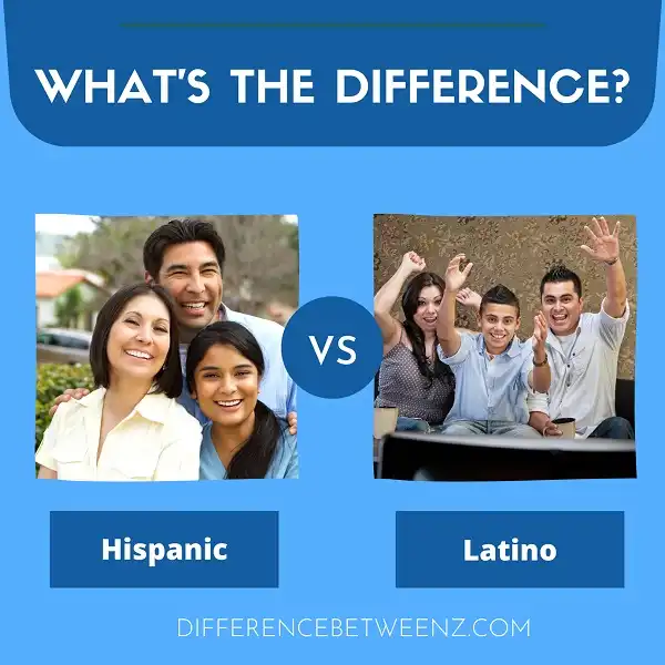 Difference between Hispanic and Latino