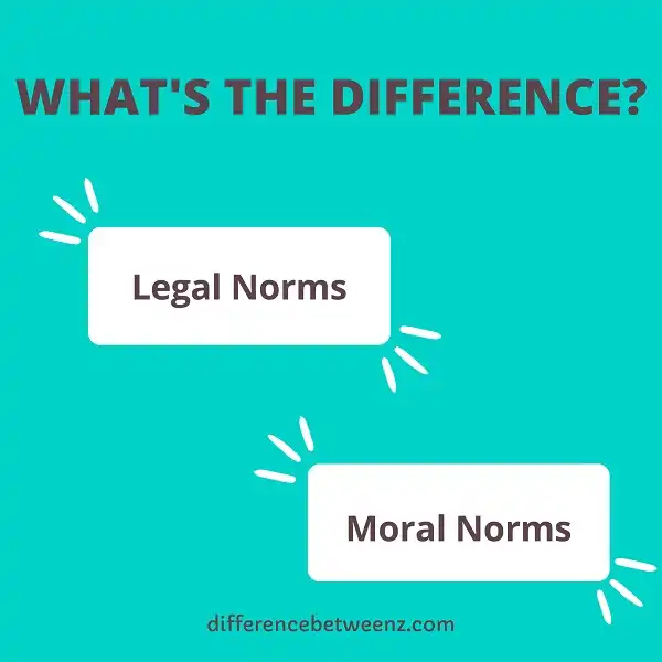 Difference between Legal and Moral Norms