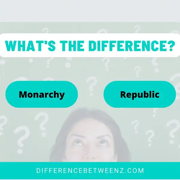 Difference between Monarchy and Republic