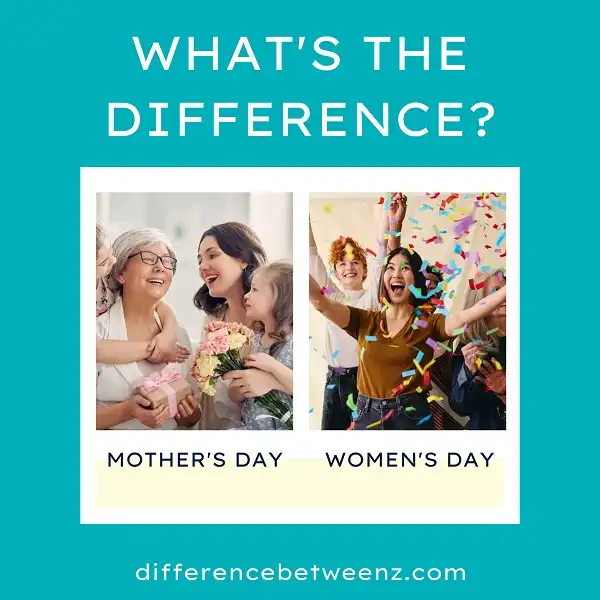 Difference between Mother's Day and Women's Day