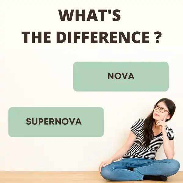 Difference between Nova and Supernova