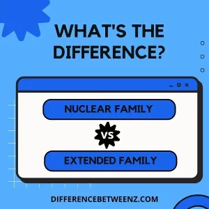 Difference between Nuclear and Extended Family
