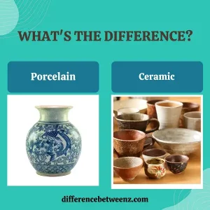 Difference between Porcelain and Ceramic