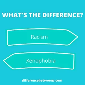 Difference between Racism and Xenophobia