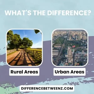 Difference between Rural and Urban Areas
