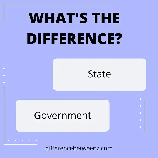 Difference between State and Government