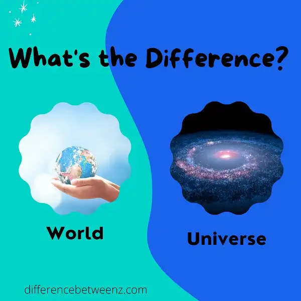 Difference between World and Universe