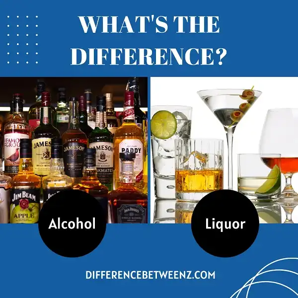 Difference between Alcohol and Liquor