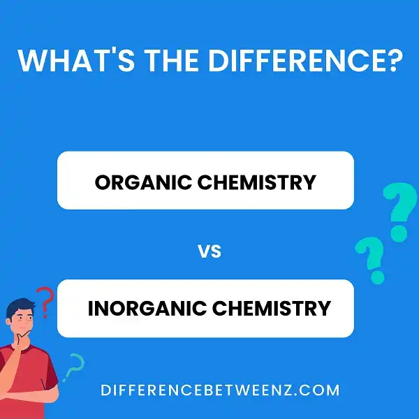 Difference between Organic and Inorganic Chemistry