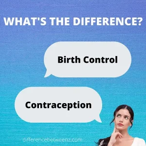 Difference between Birth Control and Contraception